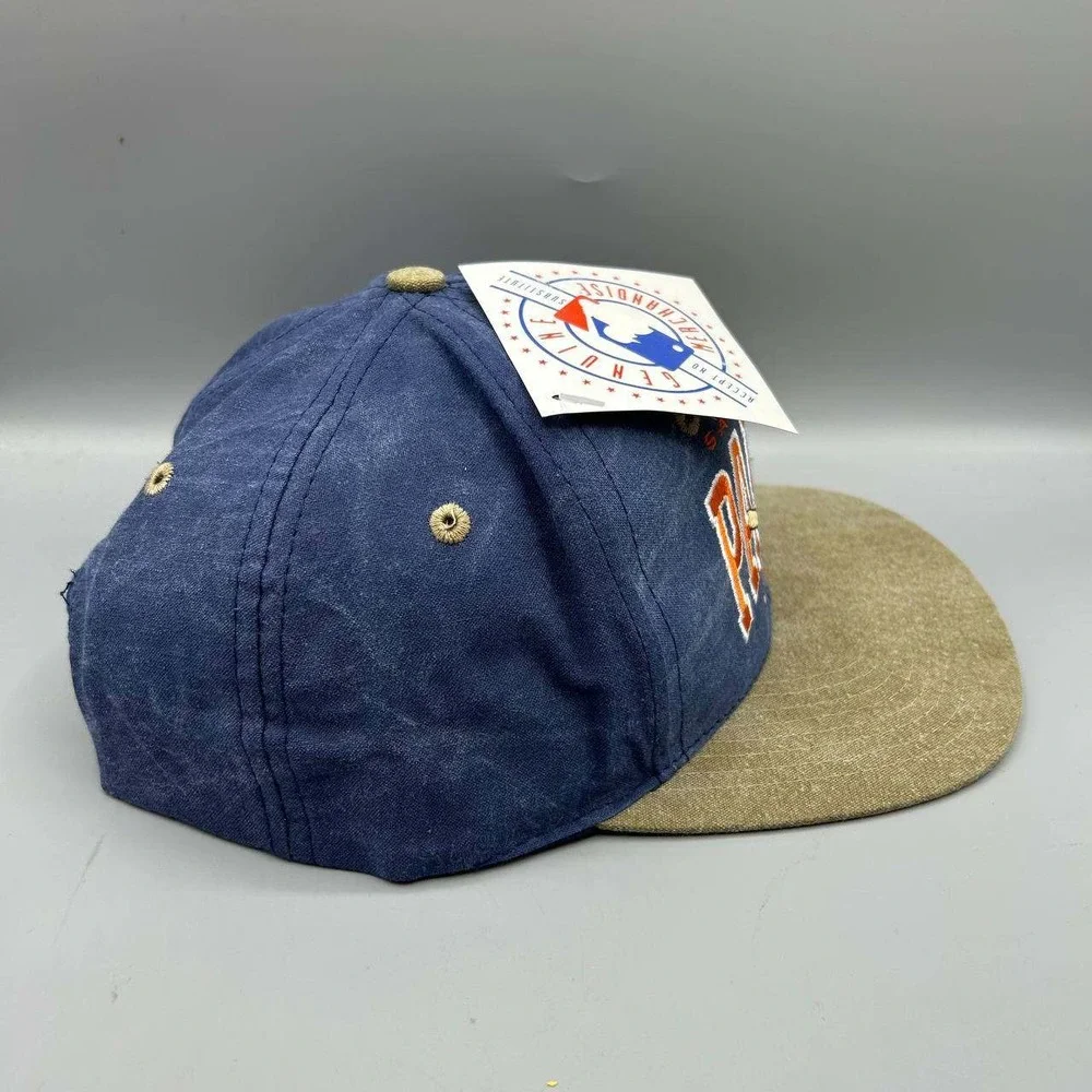 Vintage San Diego Padres Hat Men Blue Brown Signatures Snap Back Cap New